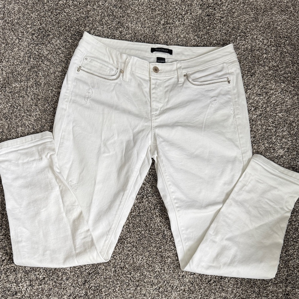 White House Black Market Women's Skinny White Jeans